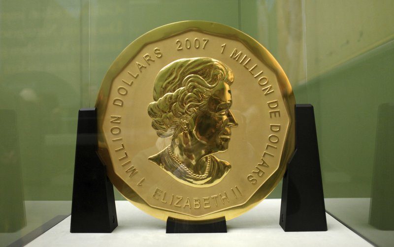 Big maple leaf gold coin