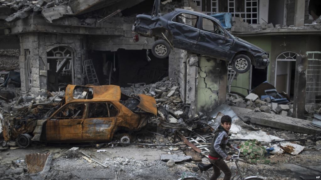 Click to enlarge Mosul destruction