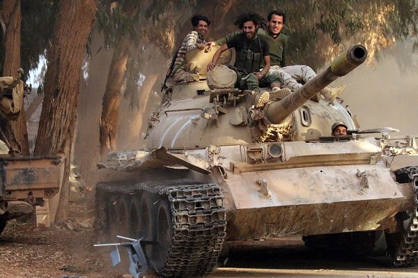 Soldiers from the Libyan National Army