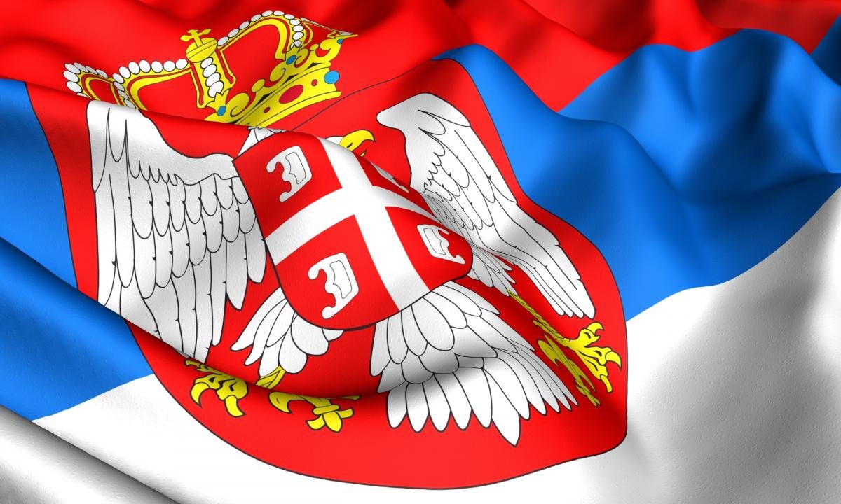 Click to enlarge Serbia flag