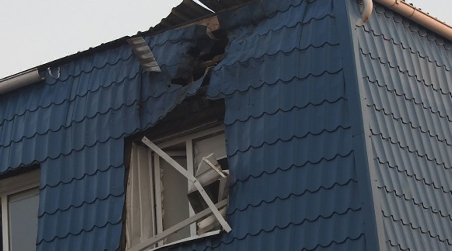 Polish embassy damage in Ukraine