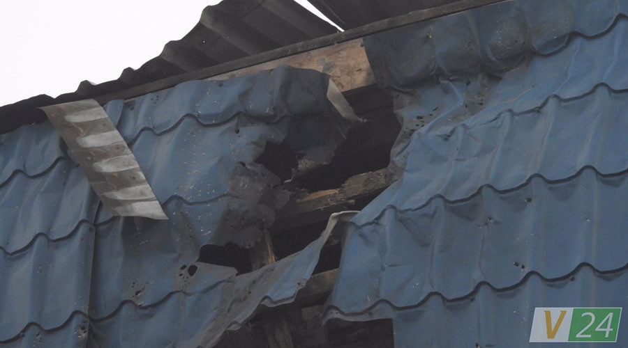 Click to enlarge Polish embassy damage in Ukraine