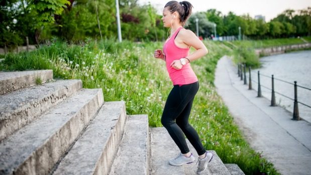 Click to enlarge Take the stairs whenever you can – both a form of incidental and HIIT exercise.