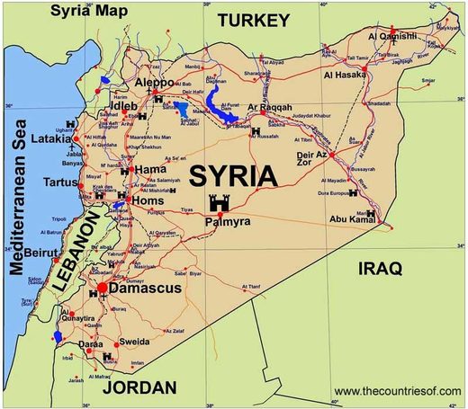 Syria map