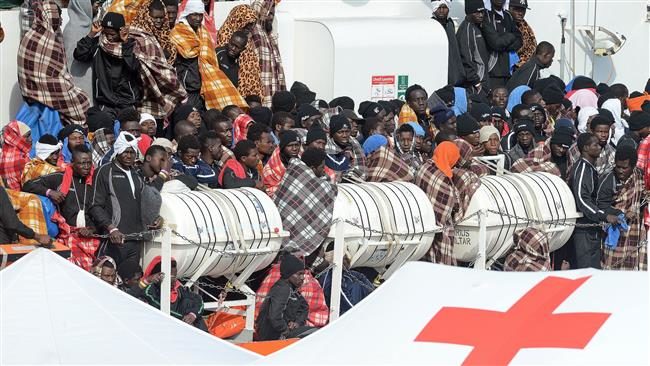 Click to enlarge refugees boat