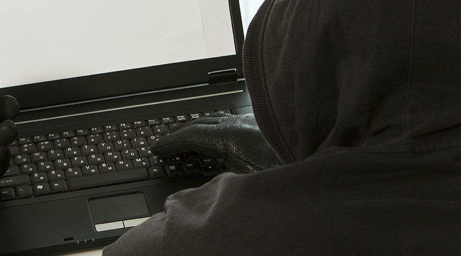 hacker with laptop