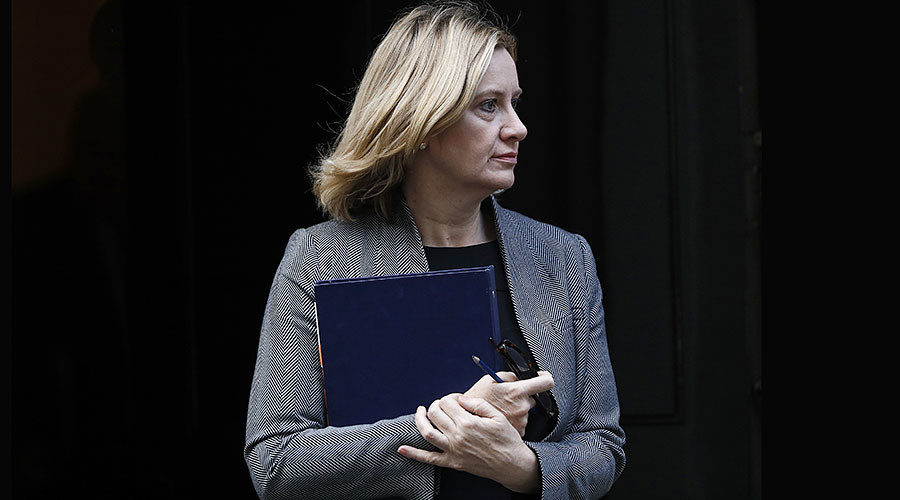 Britain's Home Secretary Amber Rudd