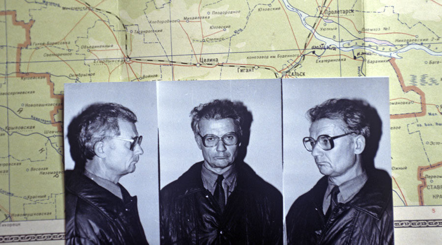 Click to enlarge Chikatilo's booking photos