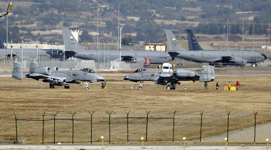 Incirlik airbase in the southern city of Adana, Turkey