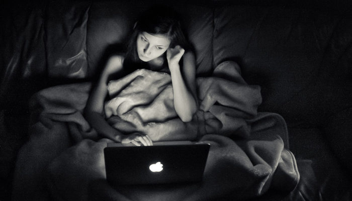 Click to enlarge Laptop at Night