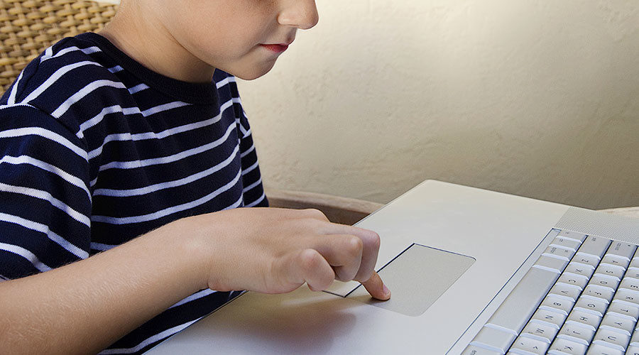 child on computer