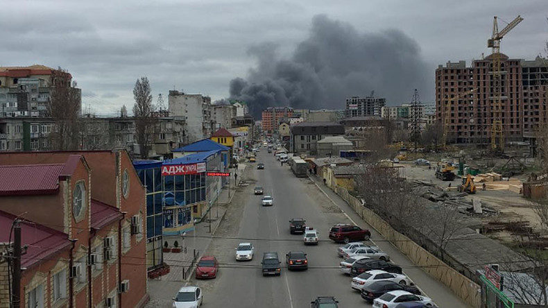 Makhachkala market fire