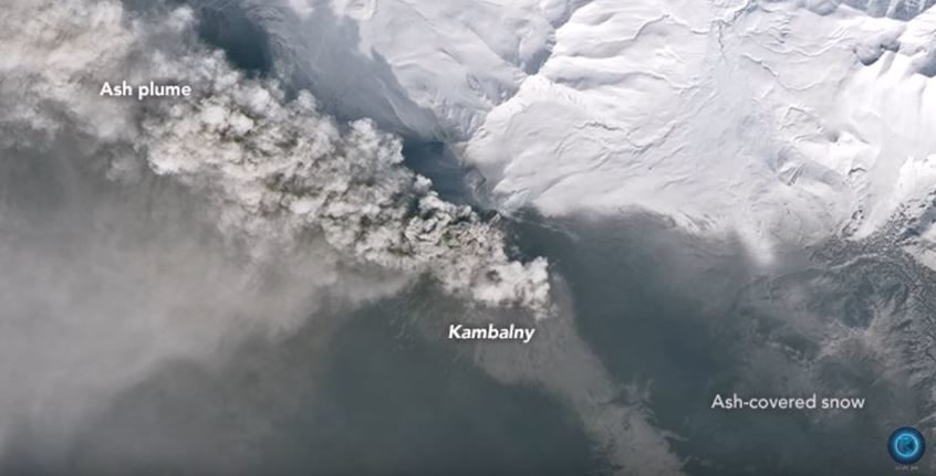 Kambalny eruption intensifies