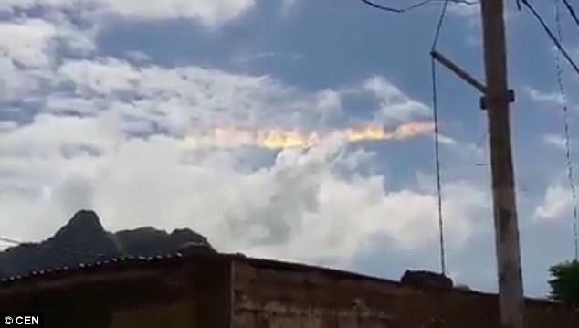 Peru fire rainbow
