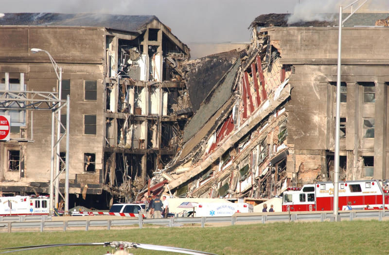 Pentagon facade collapse