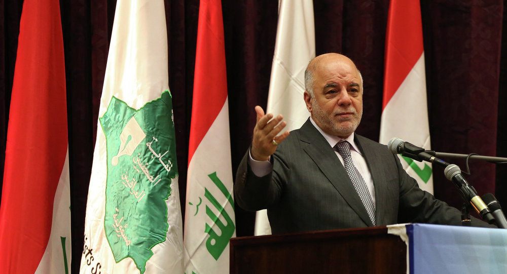Click to enlarge Iraqi Prime Minister Haider Abadi