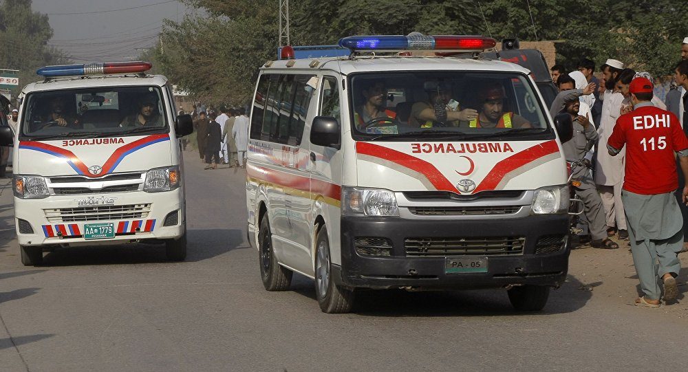 Click to enlarge Pakistan ambulances