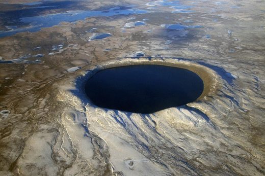 Click to enlarge Pingualuit crater