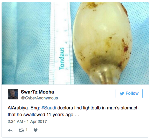 Click to enlarge lightbulb tweet