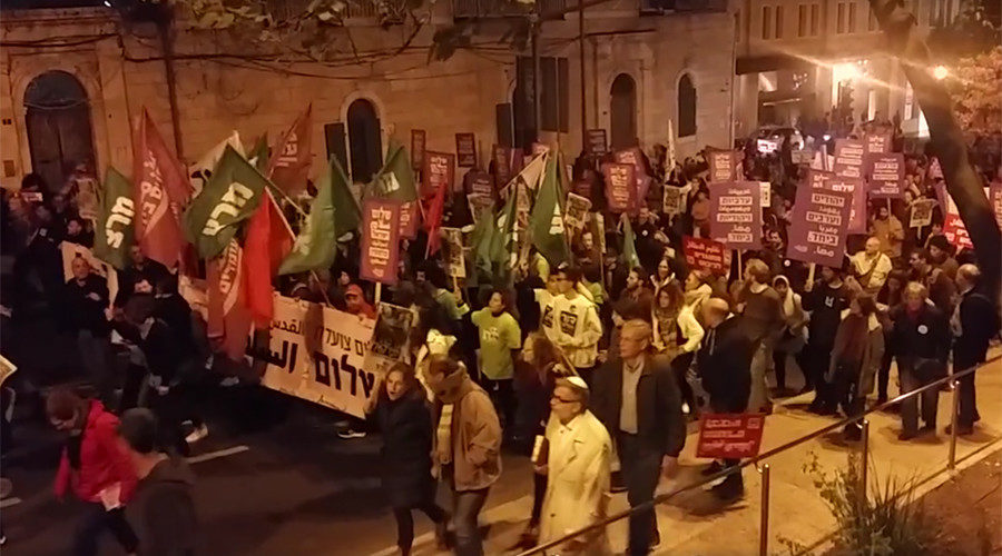  peace rally against the Israeli occupation