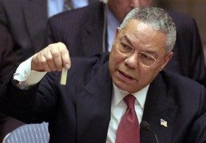 Click to enlarge colin powell with fake anthrax