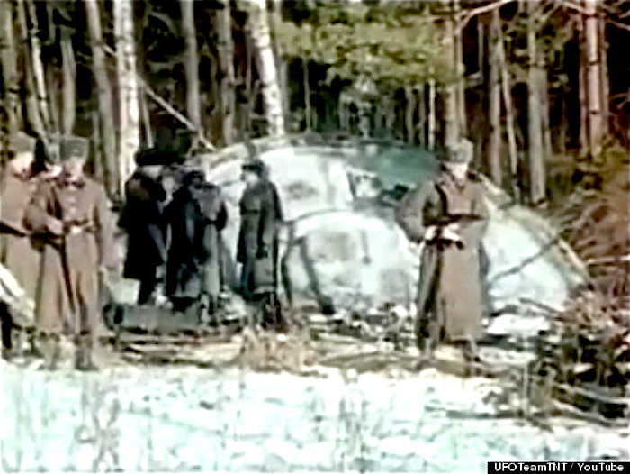 Russians in woods