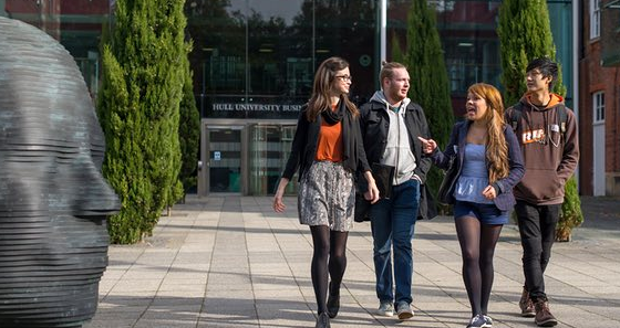 Click to enlarge Students at Hull University