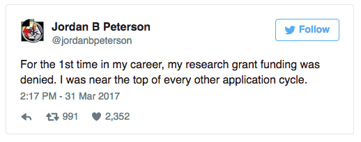 Click to enlarge Peterson funding tweet