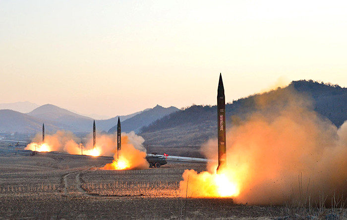 rockets launching