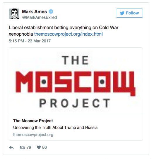 Moscow Project tweet