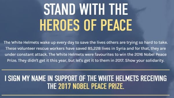 white helments peace prize