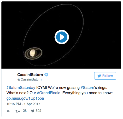 Saturn ring tweet