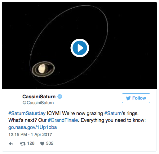 Click to enlarge Saturn ring tweet
