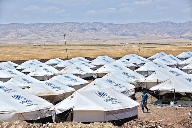 Refugee tents