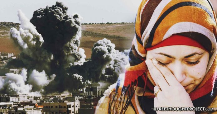 Arab woman war