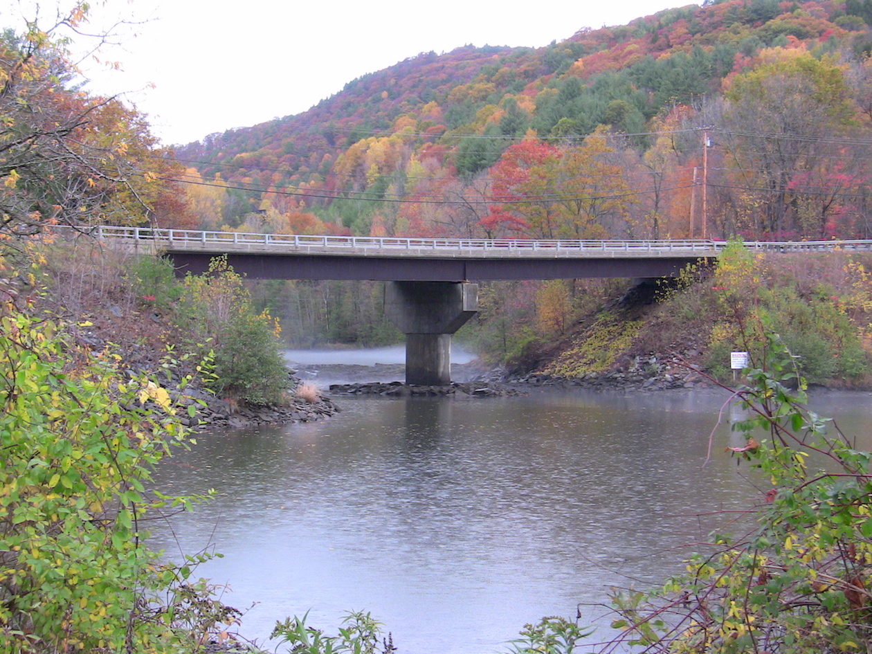 Ottauquechee River bridge in Hartland, VT