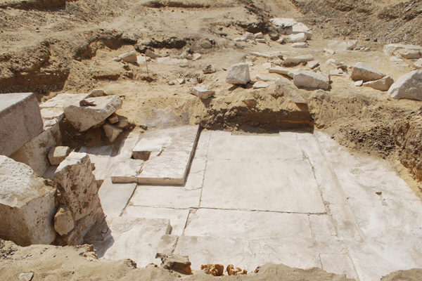The ground of the pyramid
