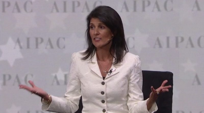 US Ambassador Nikki Haley at AIPAC