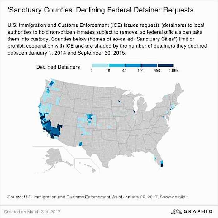 Click to enlarge Sanctuary counties
