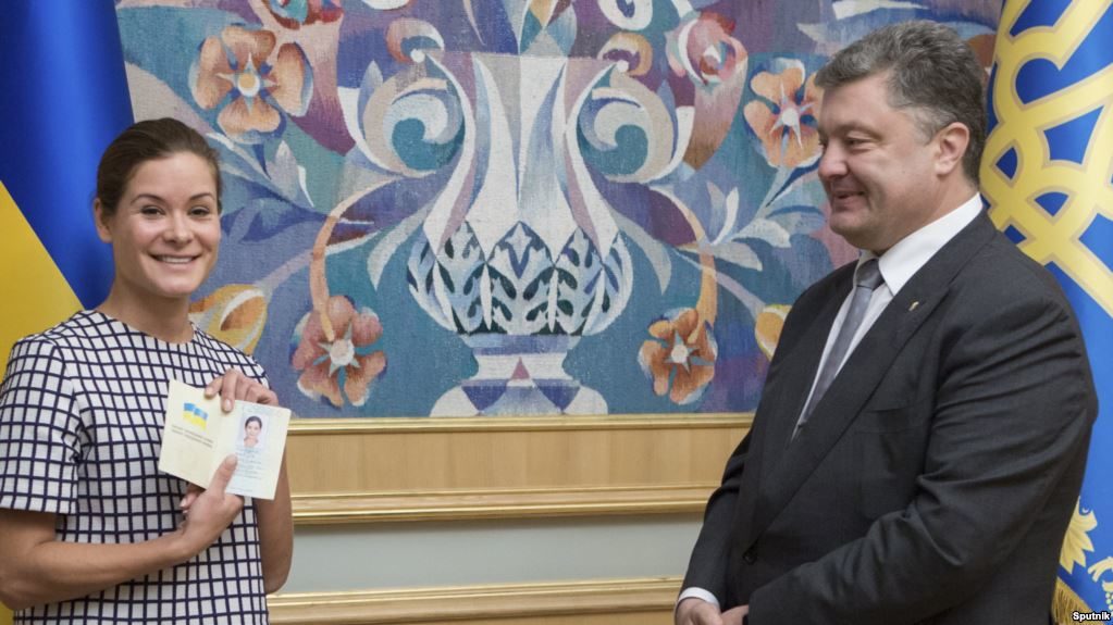 Maria Gaidar and Petro Poroshenko