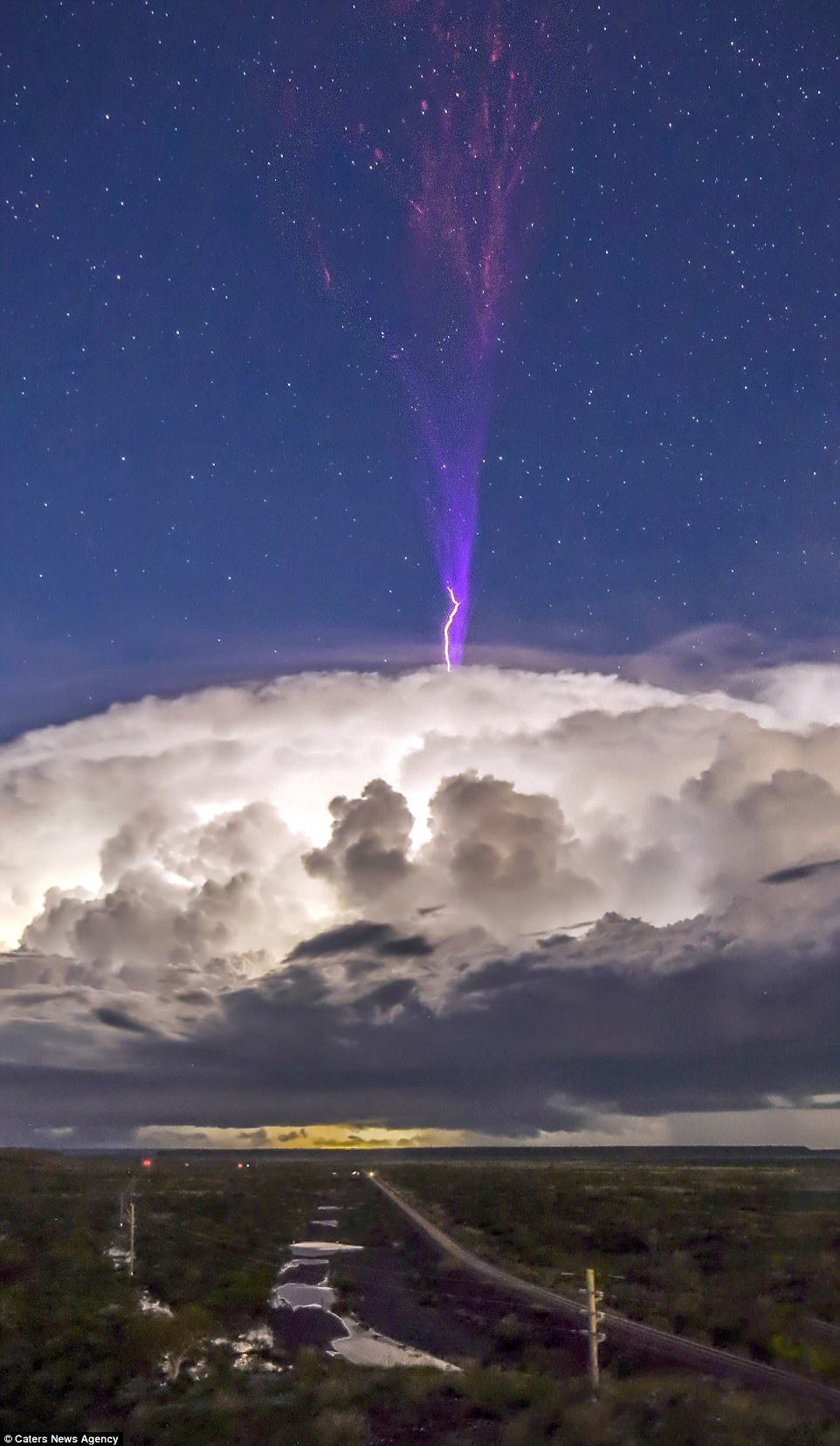 Click to enlarge Upper atmospheric lightning, or ionospheric lightning, are terms used by experts to refer to a family of short-lived electrical-breakdown phenomena that occur above the altitudes of normal lightning and storm clouds.