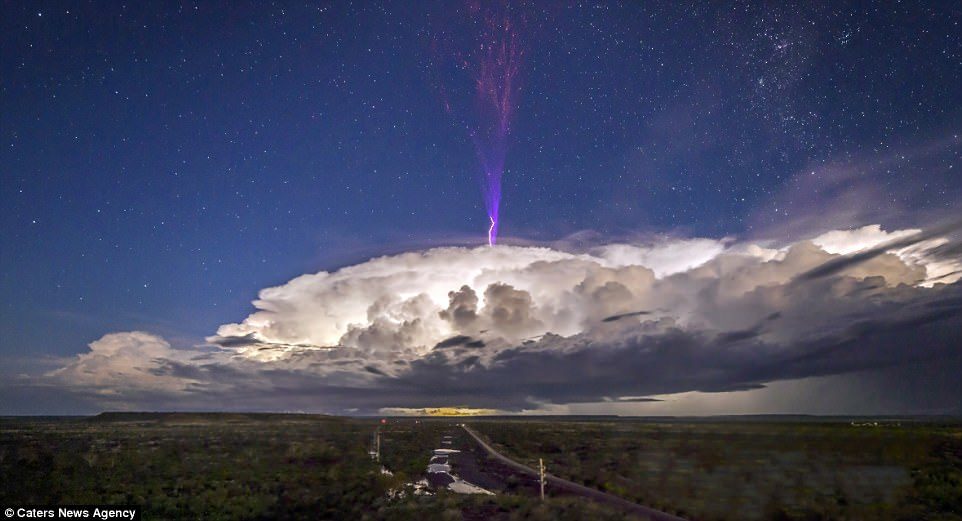 Click to enlarge Photographer Jeff Miles captured the rare sight near the small town of Pilbara in Western Australia
