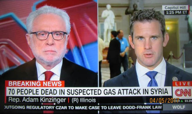 CNN Wolf Blitzer Kinzinger Syria gas attack false flag
