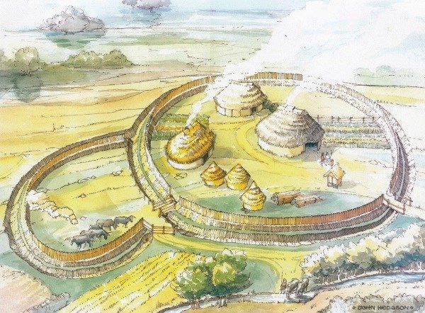 Click to enlarge Reconstruction of a ringfort