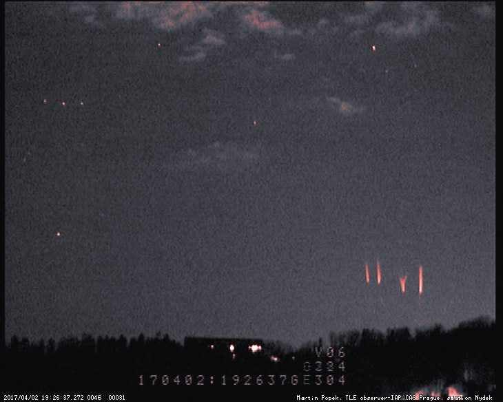 Red sprites over Czech Republic