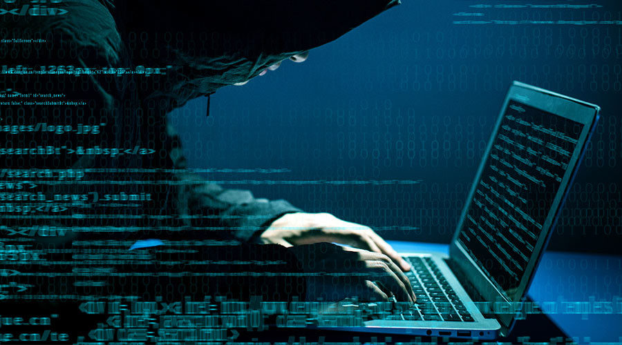 Click to enlarge Graphic of computer hacker