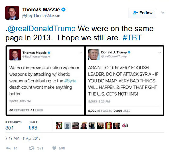 Rep. Thomas Massie tweet