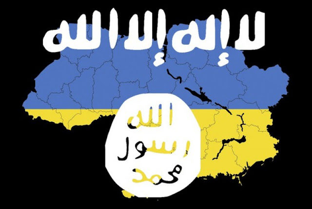 Click to enlarge Islamist radicals in Mariupol