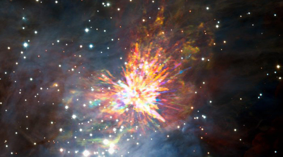 Star explodes
