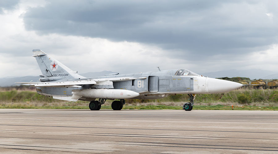 Sukhoi Su-27 fighter aircraft Khmeimim Air Base in Syria